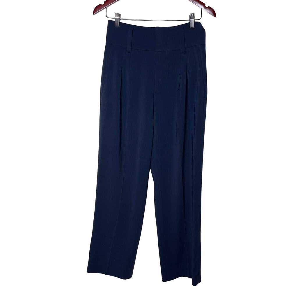 The Script navy Blue Lucia High waist wide leg sz 4